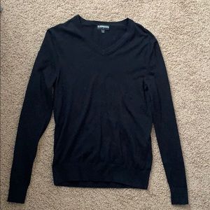 Black basic V neck Sweater